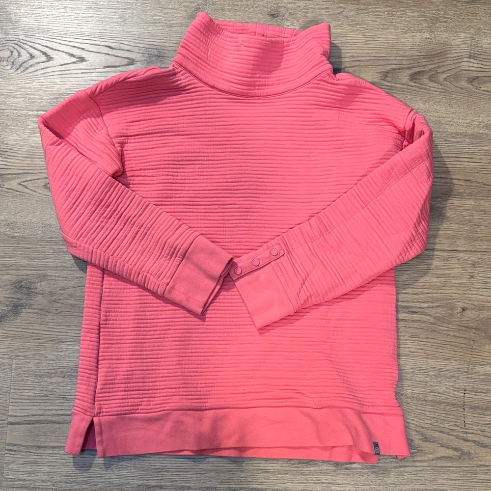 Talbots Vibrant Coral Ribbed Sweater